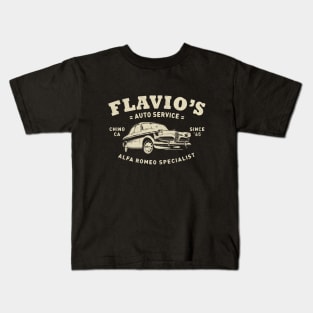 Flavio's Alfa Romeo Service by © Buck Tee Originals Kids T-Shirt